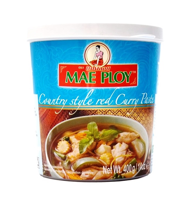 Red curry paste country style - Mae Ploy 400g.  Red curry paste country style - Mae Ploy 400g.